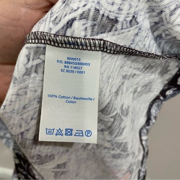 Boden Floral Boho A-Line Dress Size 12 Brown Orange White Sleeveless Casual - Picture 7 of 9